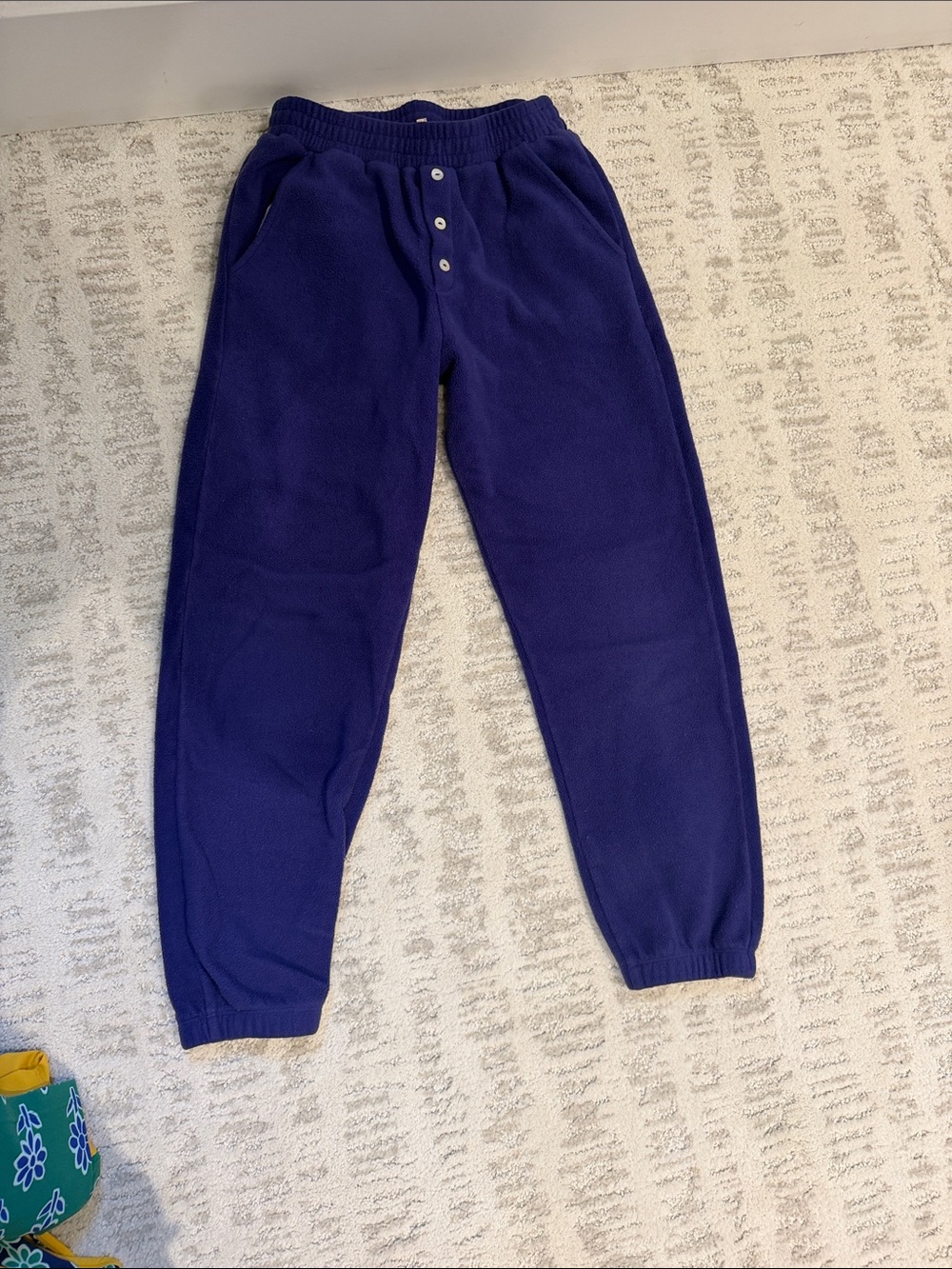 DONNI. Deep Purple Fleece Jogger Pants